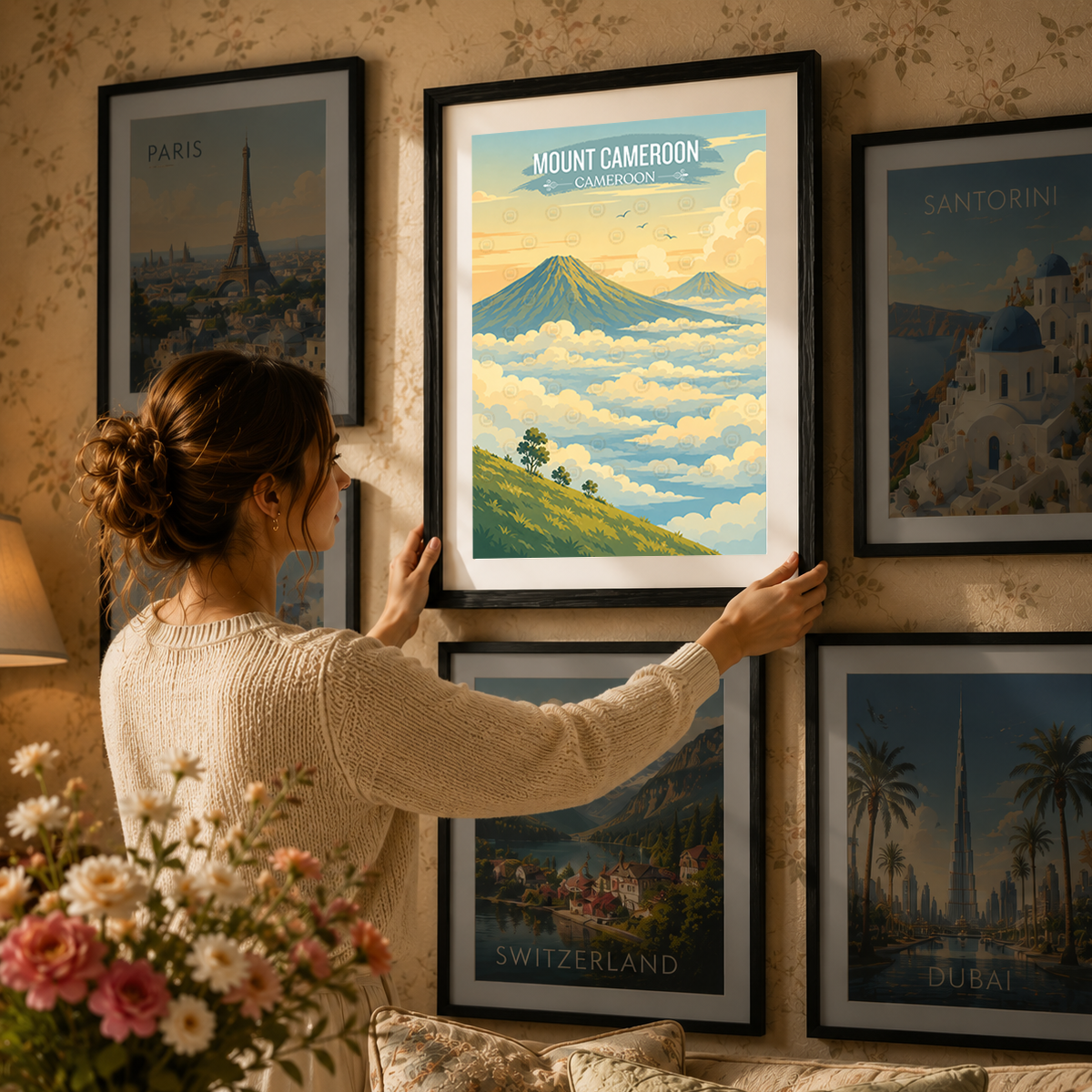 Mount Cameroon - Cameroon - Travel Art Print Wall Deco Poster