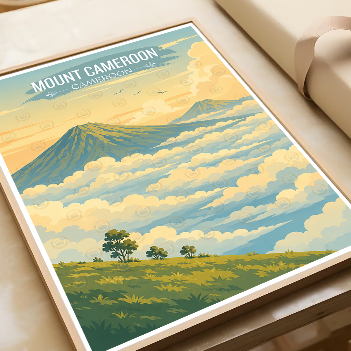 Mount Cameroon - Cameroon - Travel Art Print Wall Deco Poster