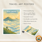 Mount Cameroon - Cameroon - Travel Art Print Wall Deco Poster