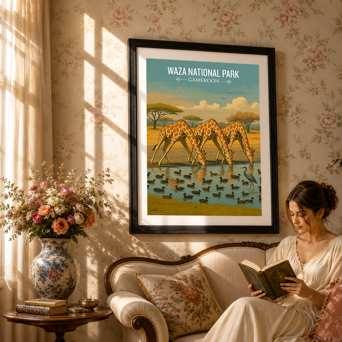 Waza National Park - Cameroon - Travel Art Print Wall Deco Poster