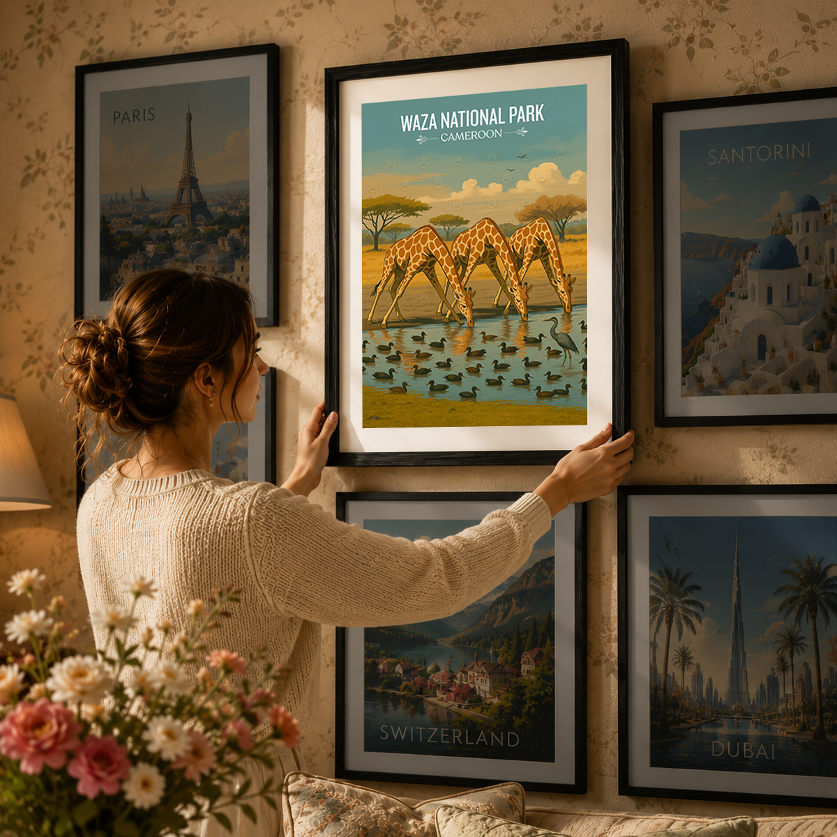 Waza National Park - Cameroon - Travel Art Print Wall Deco Poster