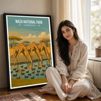 Waza National Park - Cameroon - Travel Art Print Wall Deco Poster
