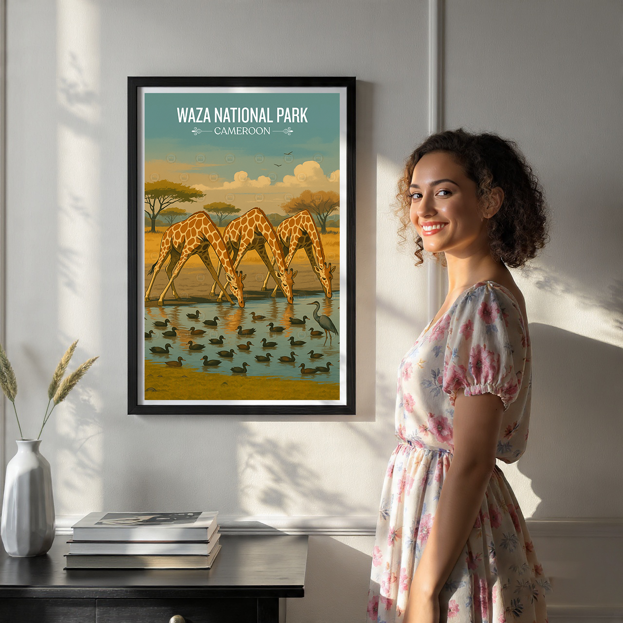 Waza National Park - Cameroon - Travel Art Print Wall Deco Poster