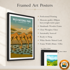 Waza National Park - Cameroon - Travel Art Print Wall Deco Poster