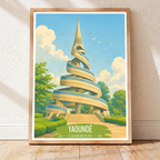 Yaounde - Cameroon - Travel Art Print Wall Deco Poster