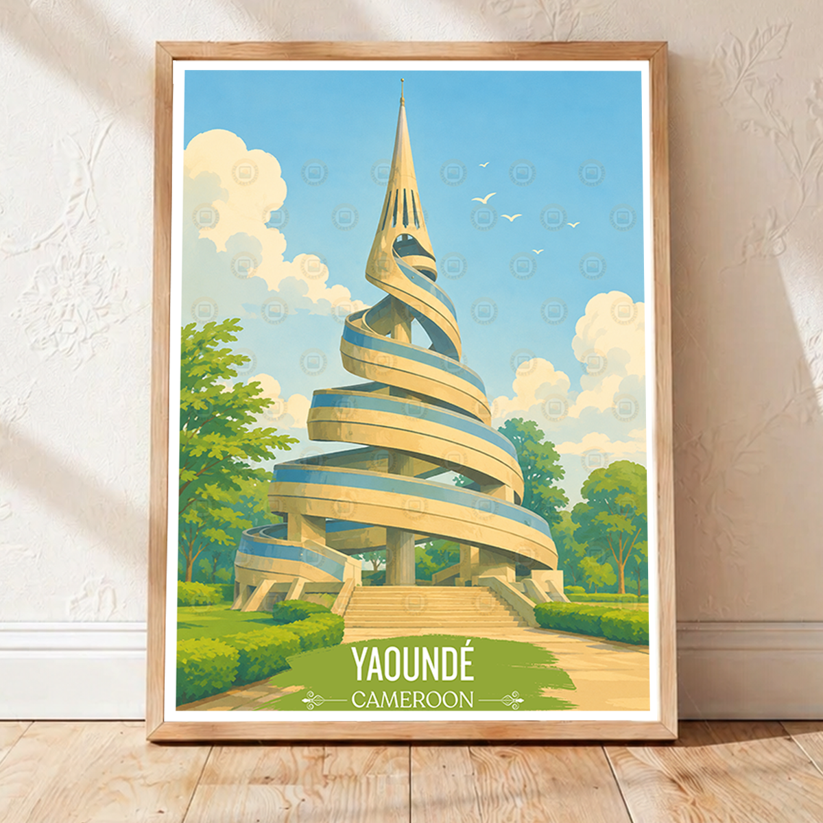 Yaounde - Cameroon - Travel Art Print Wall Deco Poster