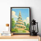 Yaounde - Cameroon - Travel Art Print Wall Deco Poster