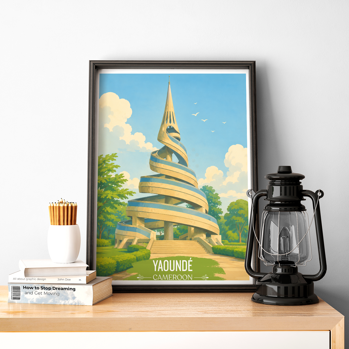 Yaounde - Cameroon - Travel Art Print Wall Deco Poster