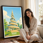 Yaounde - Cameroon - Travel Art Print Wall Deco Poster