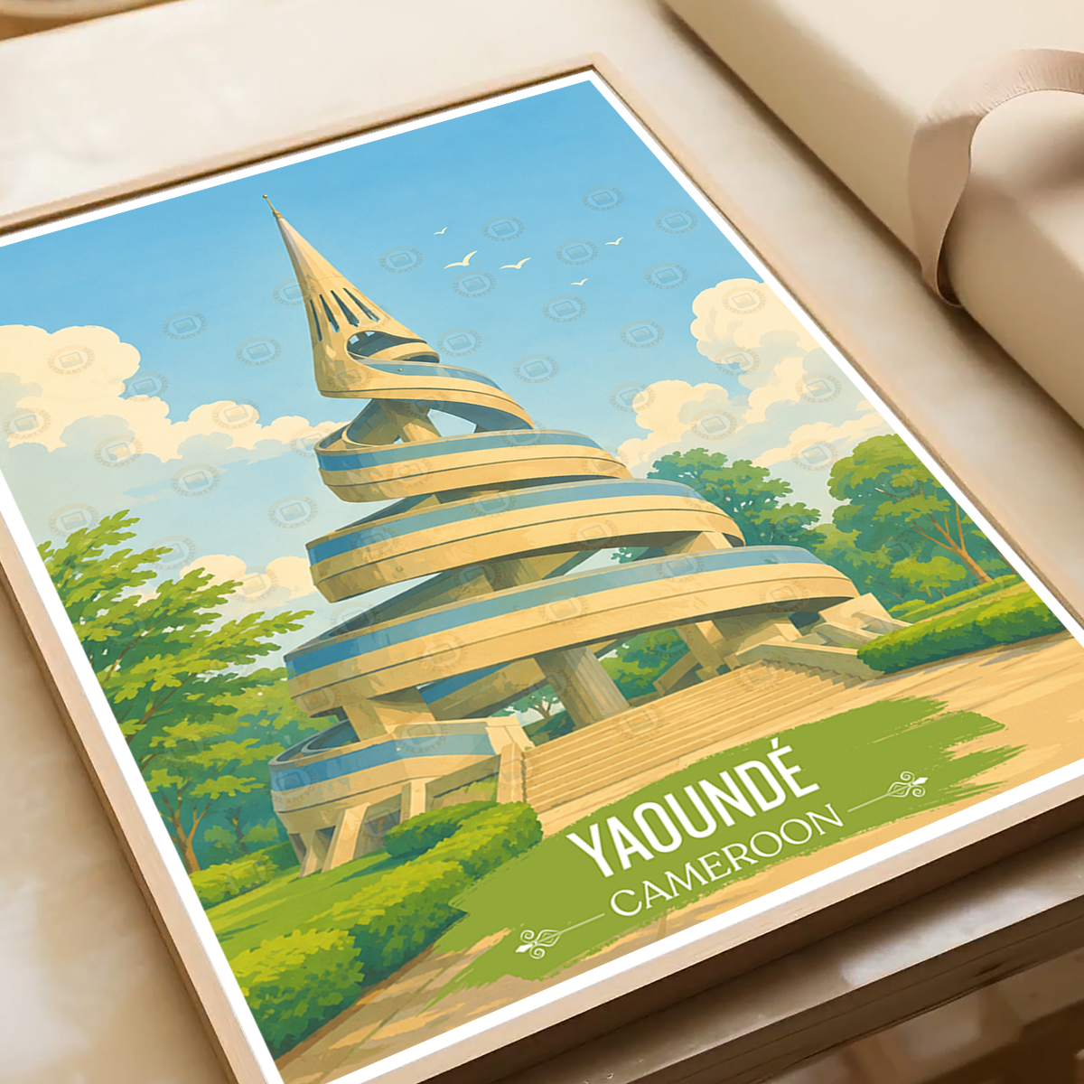 Yaounde - Cameroon - Travel Art Print Wall Deco Poster