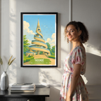 Yaounde - Cameroon - Travel Art Print Wall Deco Poster