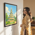 Yaounde - Cameroon - Travel Art Print Wall Deco Poster