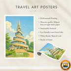 Yaounde - Cameroon - Travel Art Print Wall Deco Poster