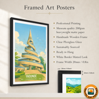 Yaounde - Cameroon - Travel Art Print Wall Deco Poster