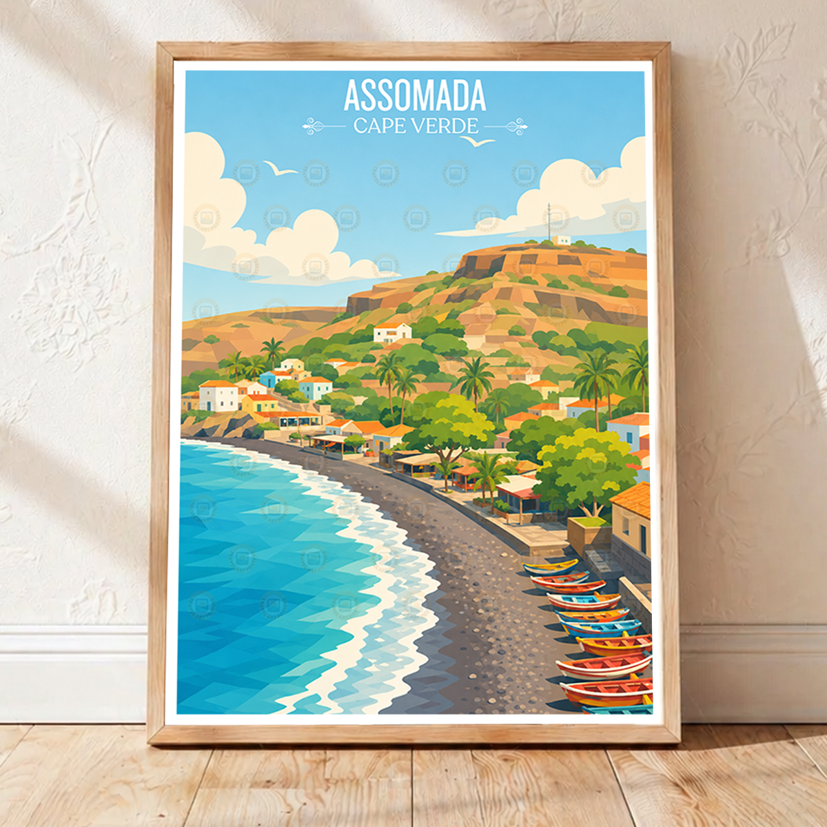 Assomada - Cape Verde - Travel Art Print Wall Deco Poster