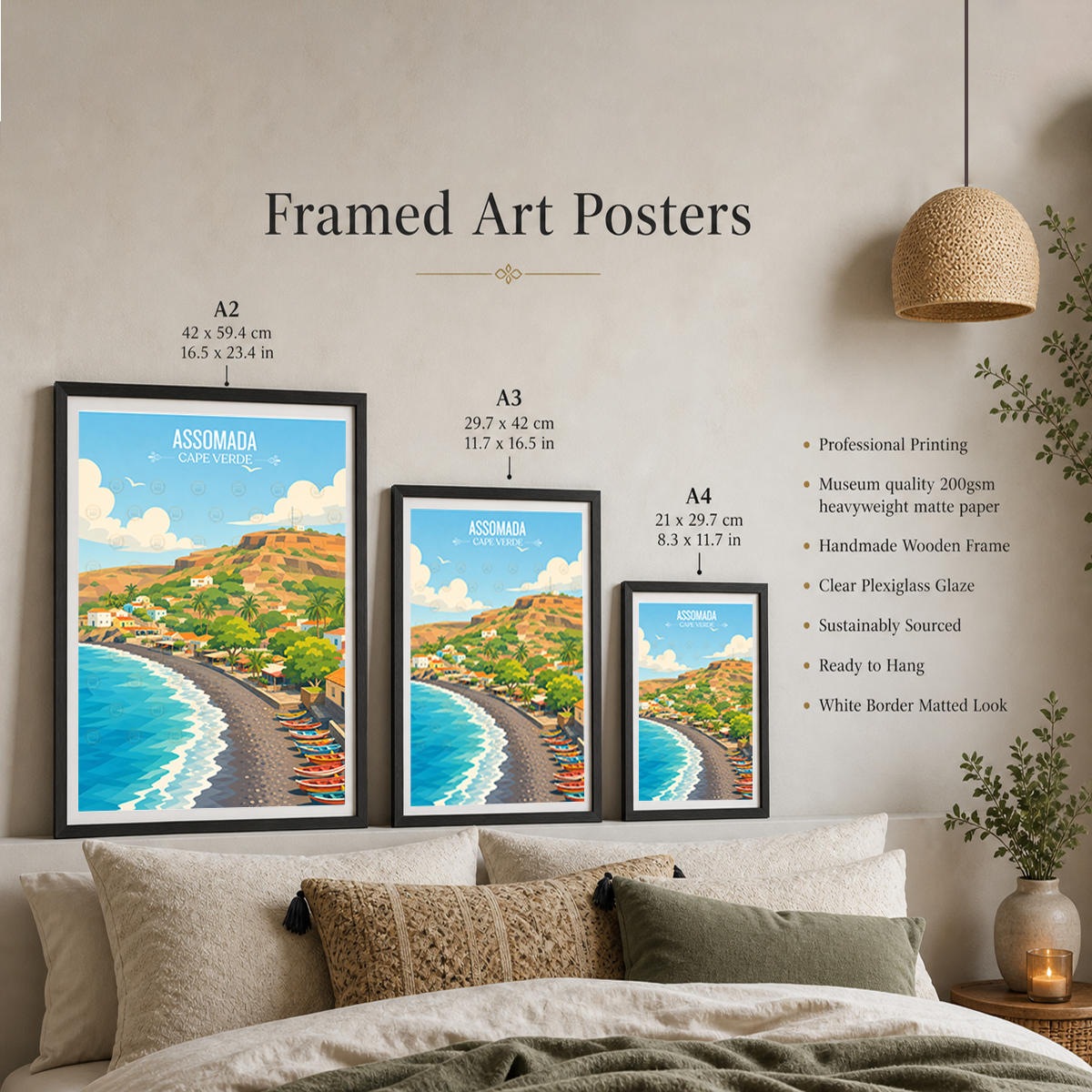 Assomada - Cape Verde - Travel Art Print Wall Deco Poster