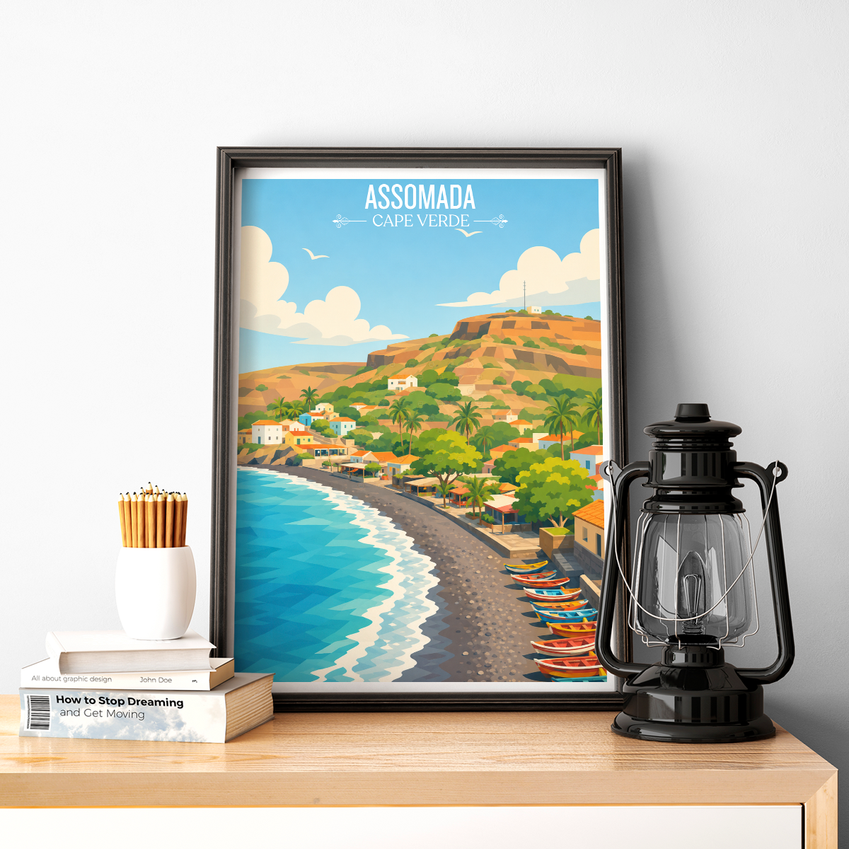 Assomada - Cape Verde - Travel Art Print Wall Deco Poster
