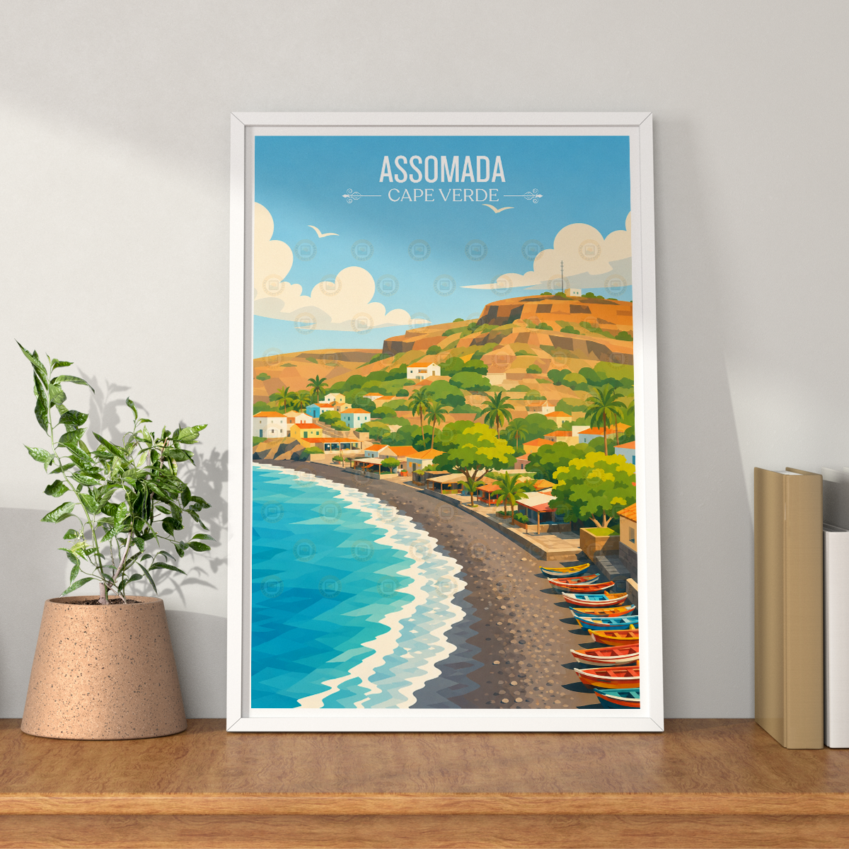 Assomada - Cape Verde - Travel Art Print Wall Deco Poster