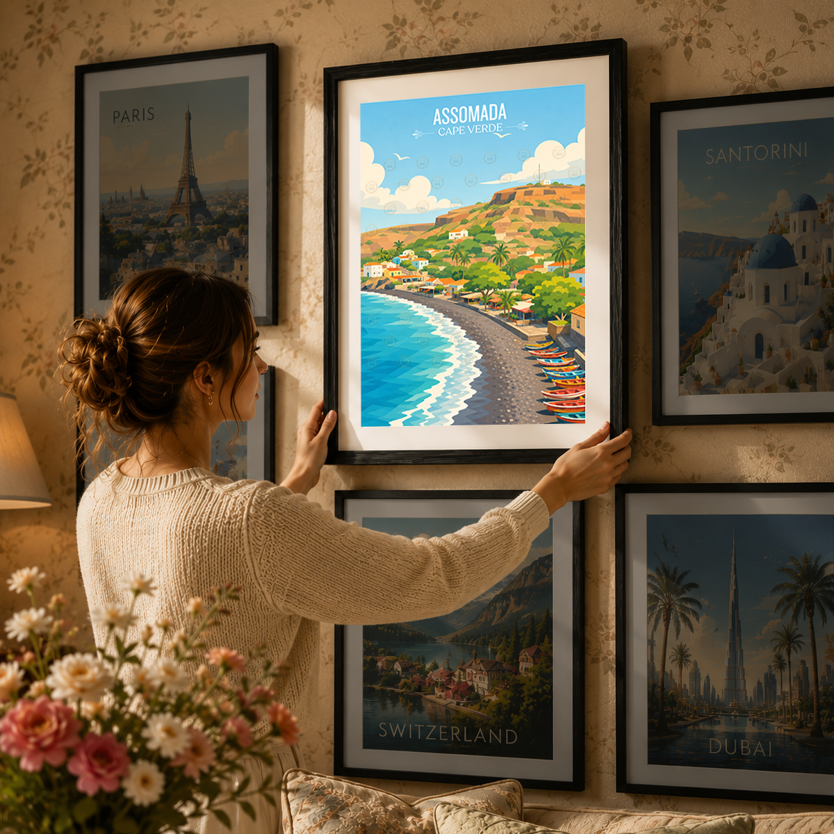 Assomada - Cape Verde - Travel Art Print Wall Deco Poster