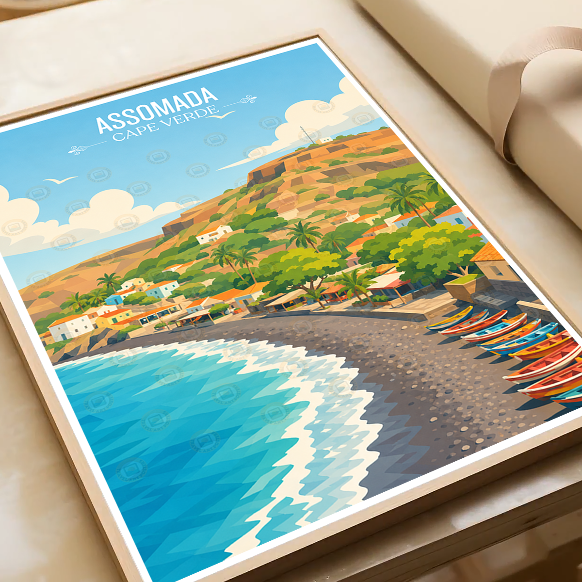 Assomada - Cape Verde - Travel Art Print Wall Deco Poster
