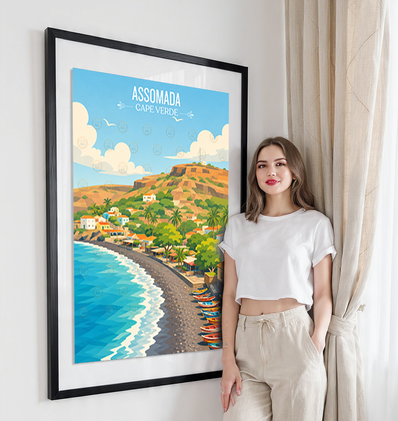 Assomada - Cape Verde - Travel Art Print Wall Deco Poster