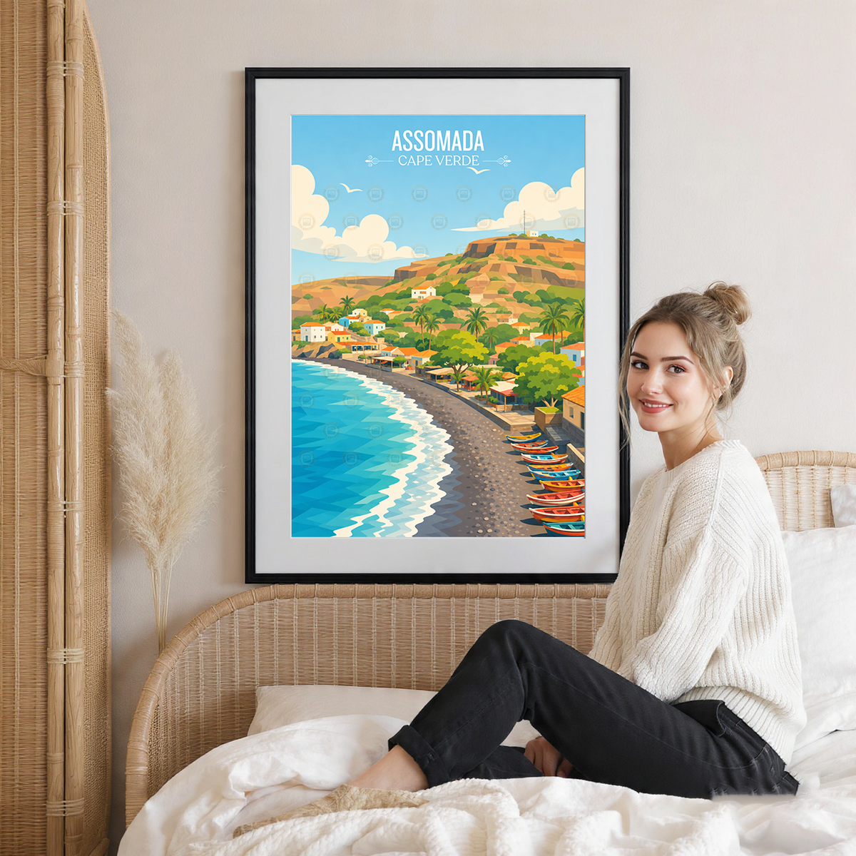Assomada - Cape Verde - Travel Art Print Wall Deco Poster
