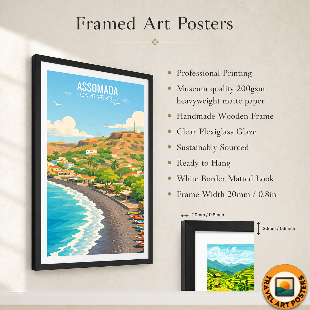 Assomada - Cape Verde - Travel Art Print Wall Deco Poster