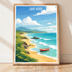 Cape Verde - Travel Art Print Wall Deco Poster