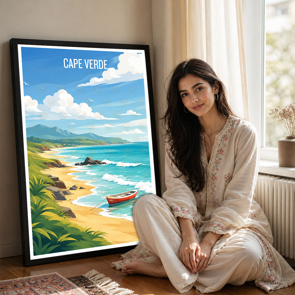 Cape Verde - Travel Art Print Wall Deco Poster