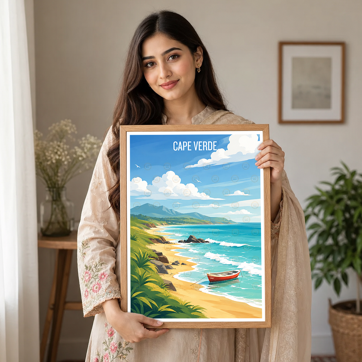 Cape Verde - Travel Art Print Wall Deco Poster