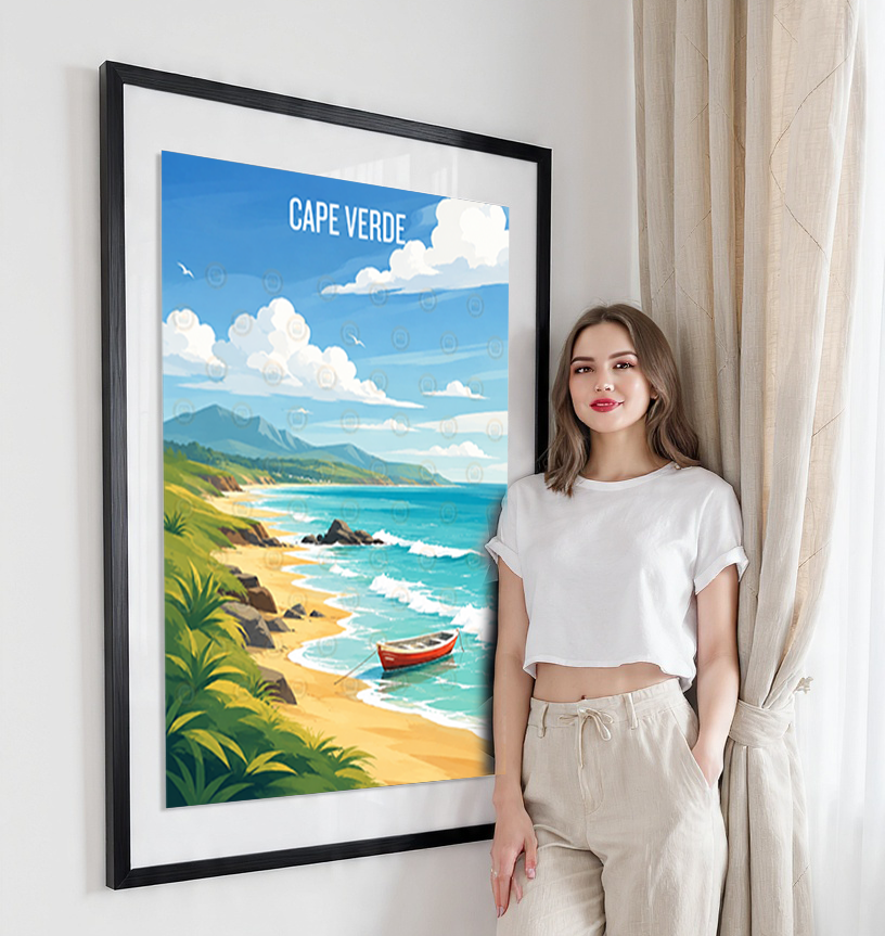 Cape Verde - Travel Art Print Wall Deco Poster