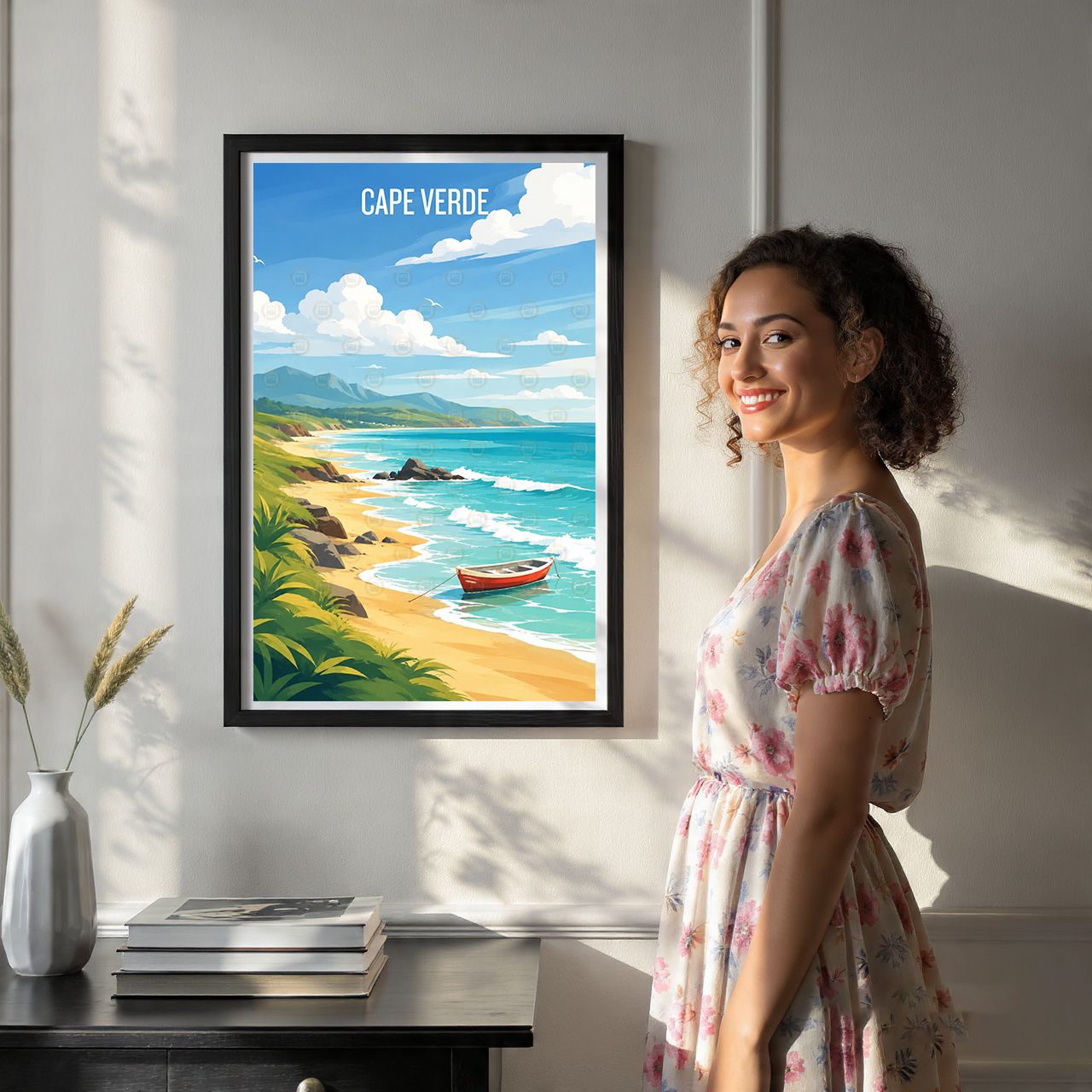 Cape Verde - Travel Art Print Wall Deco Poster