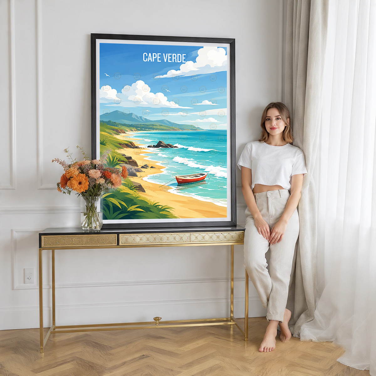 Cape Verde - Travel Art Print Wall Deco Poster