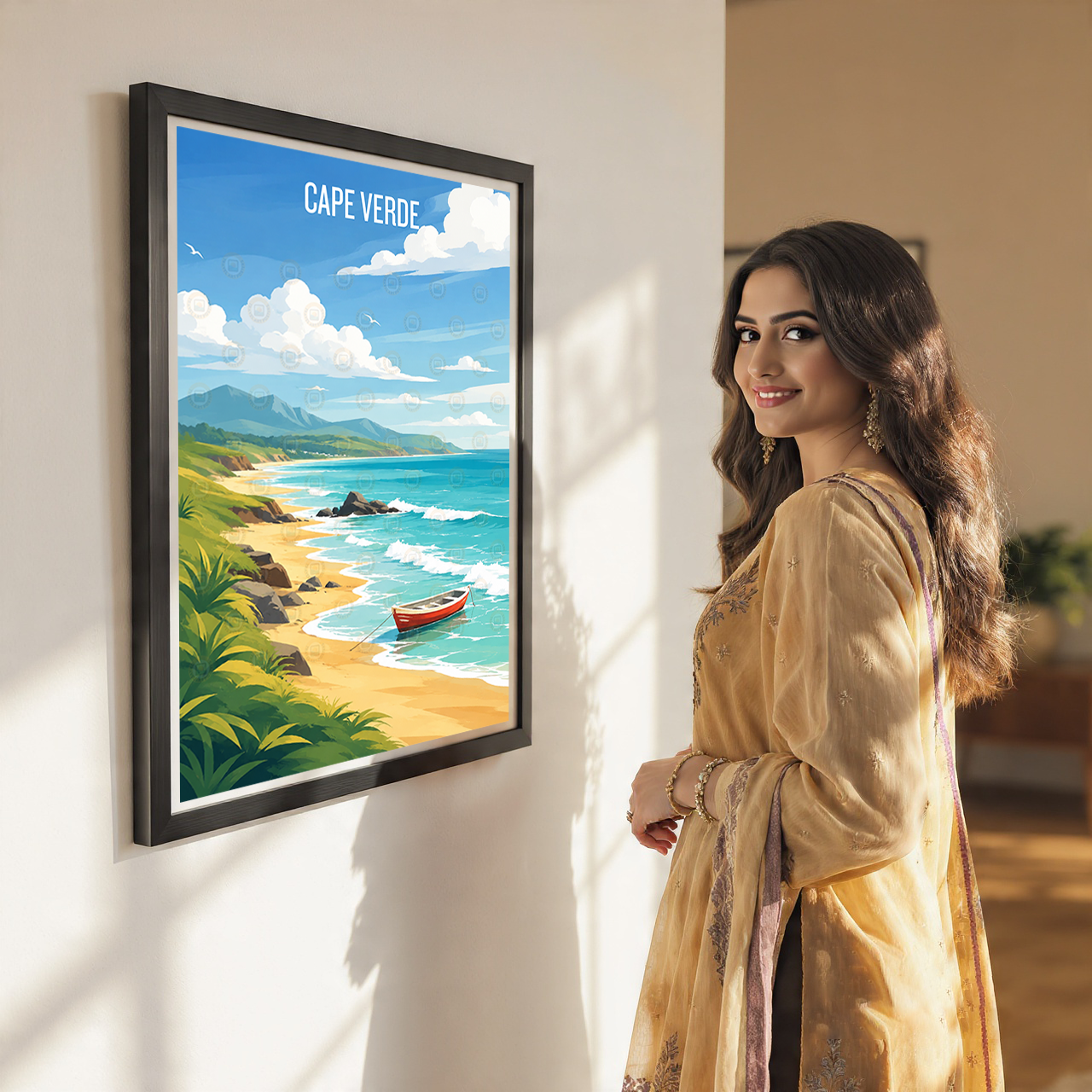 Cape Verde - Travel Art Print Wall Deco Poster