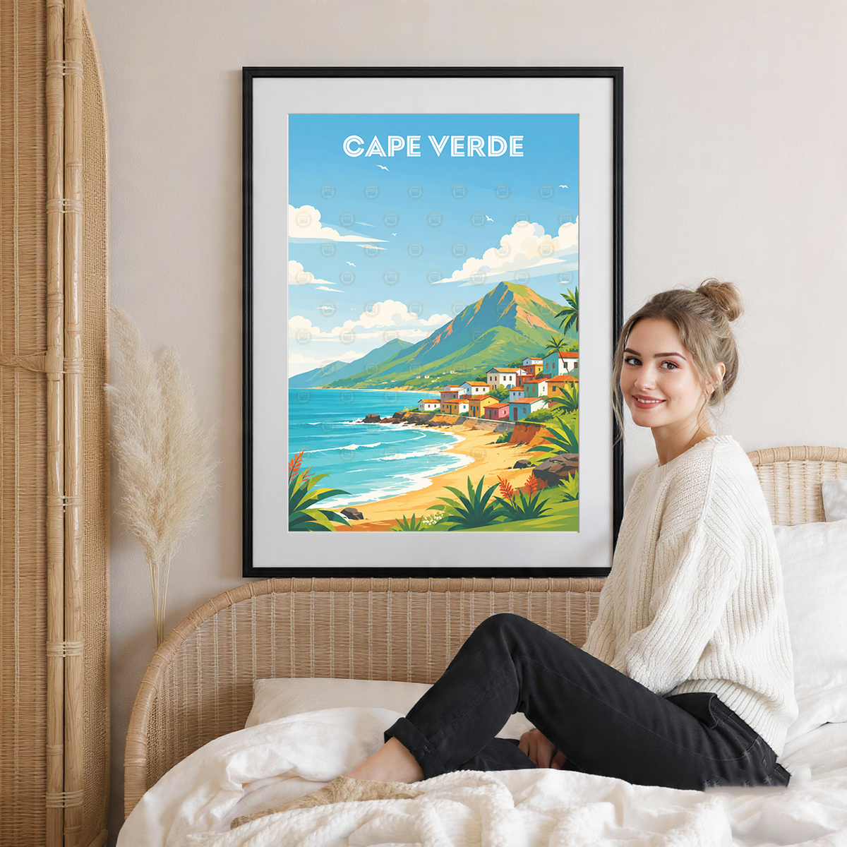 Cape Verde - Travel Art Print Wall Deco Poster