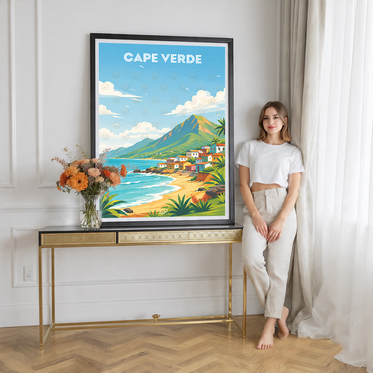 Cape Verde - Travel Art Print Wall Deco Poster