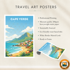 Cape Verde - Travel Art Print Wall Deco Poster
