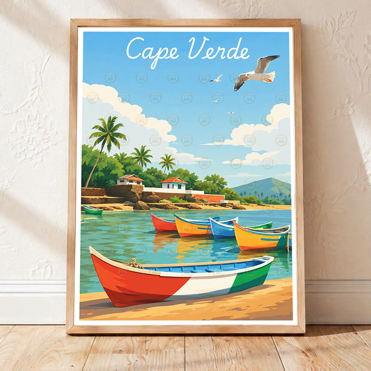 Cape Verde - Travel Art Print Wall Deco Poster