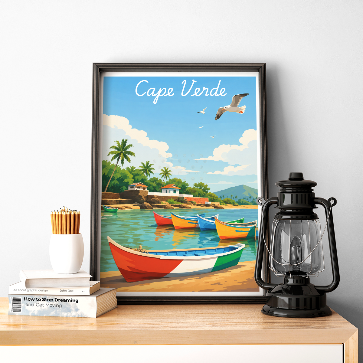 Cape Verde - Travel Art Print Wall Deco Poster