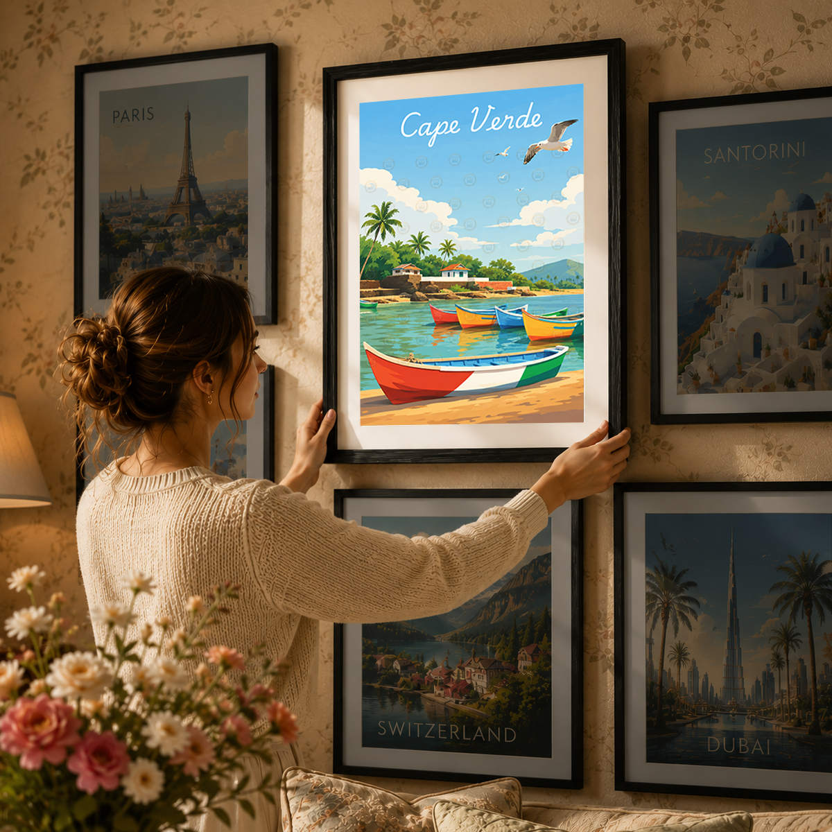 Cape Verde - Travel Art Print Wall Deco Poster