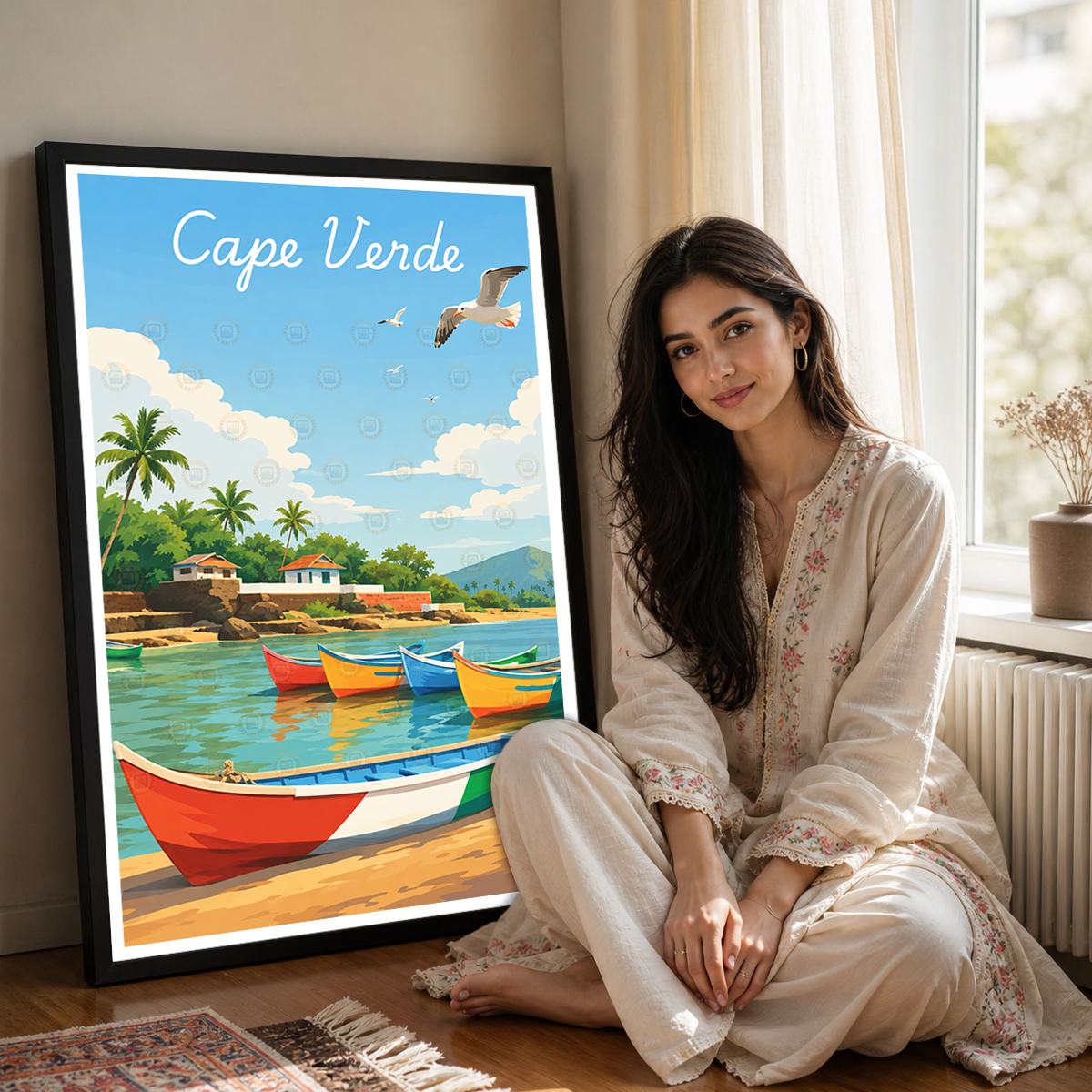 Cape Verde - Travel Art Print Wall Deco Poster