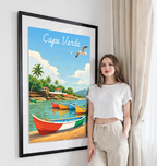 Cape Verde - Travel Art Print Wall Deco Poster