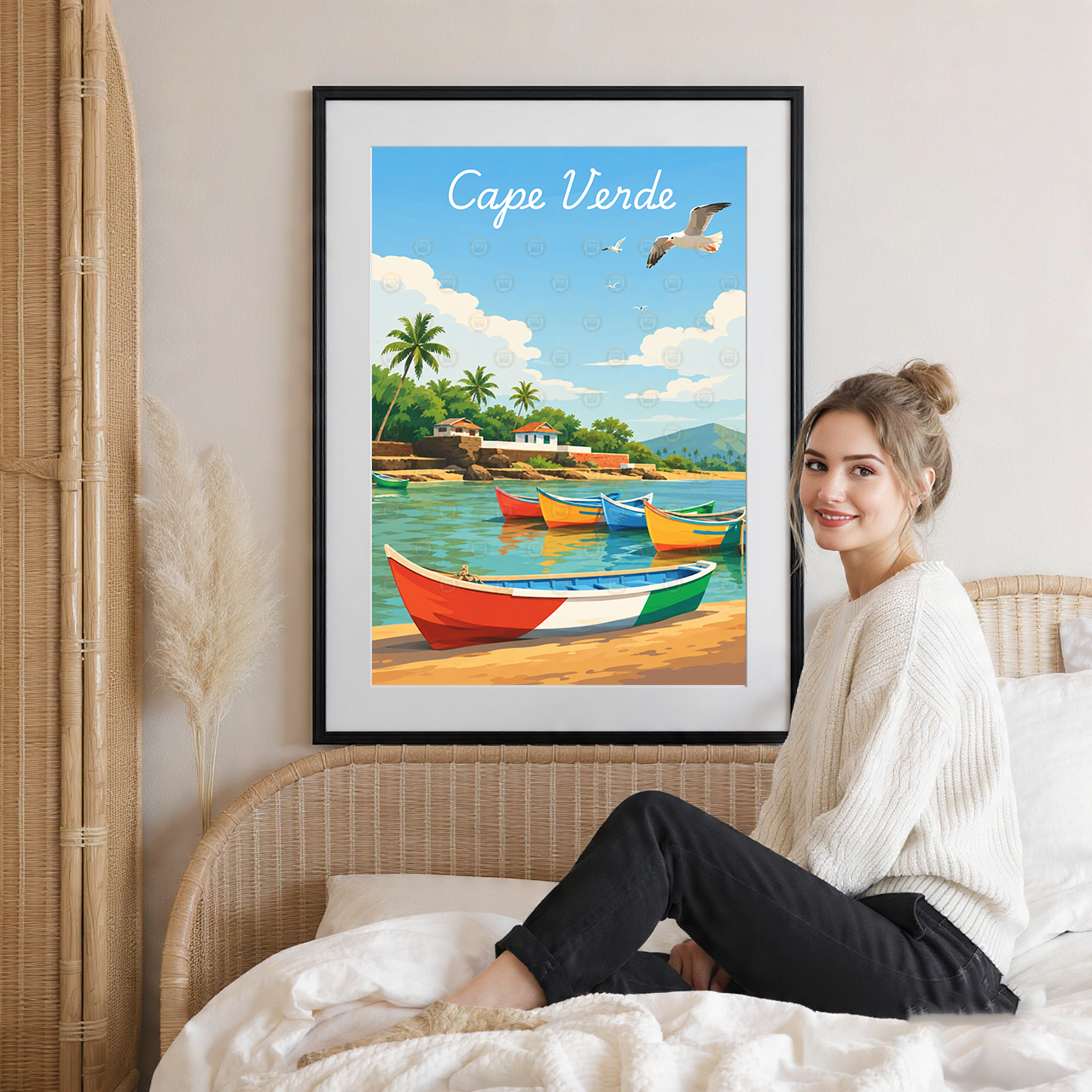 Cape Verde - Travel Art Print Wall Deco Poster