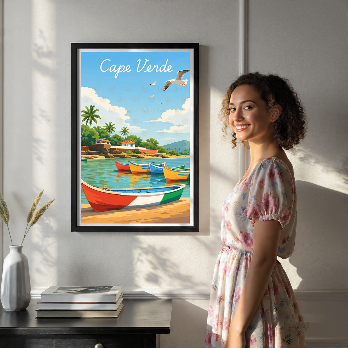 Cape Verde - Travel Art Print Wall Deco Poster