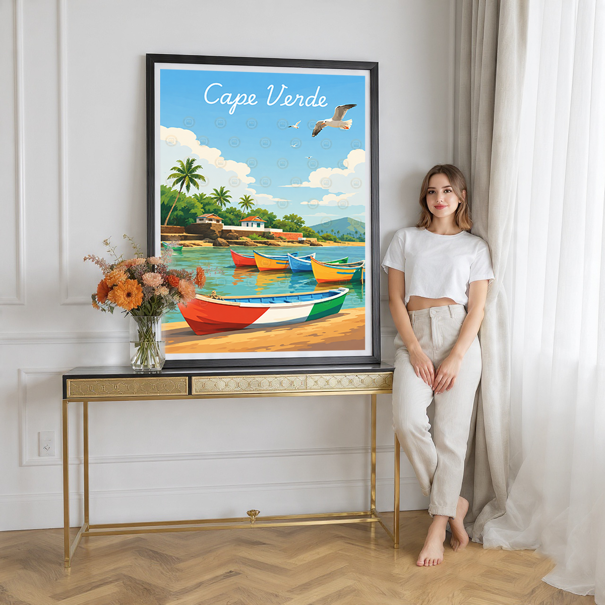 Cape Verde - Travel Art Print Wall Deco Poster