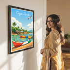 Cape Verde - Travel Art Print Wall Deco Poster
