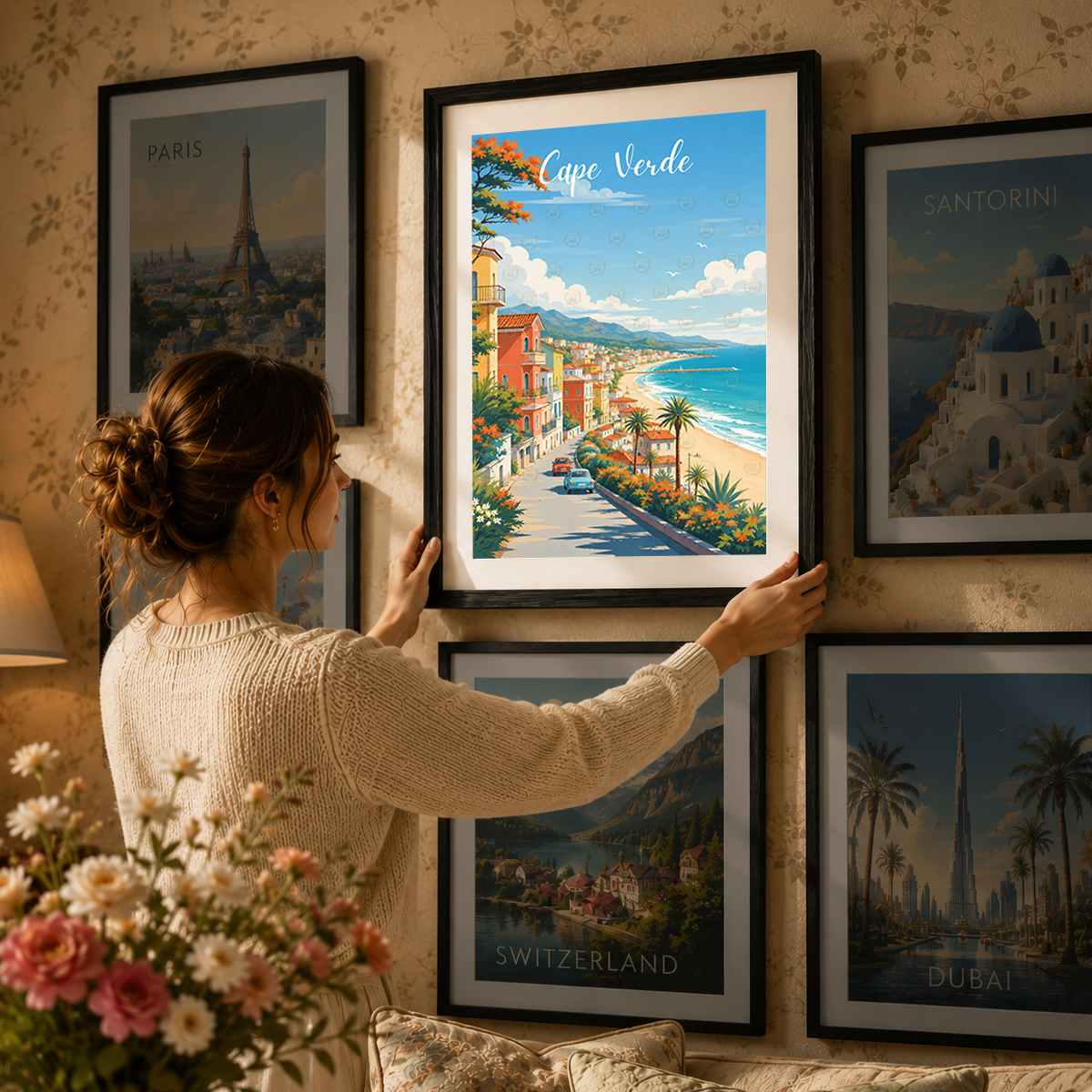 Cape Verde - Travel Art Print Wall Deco Poster