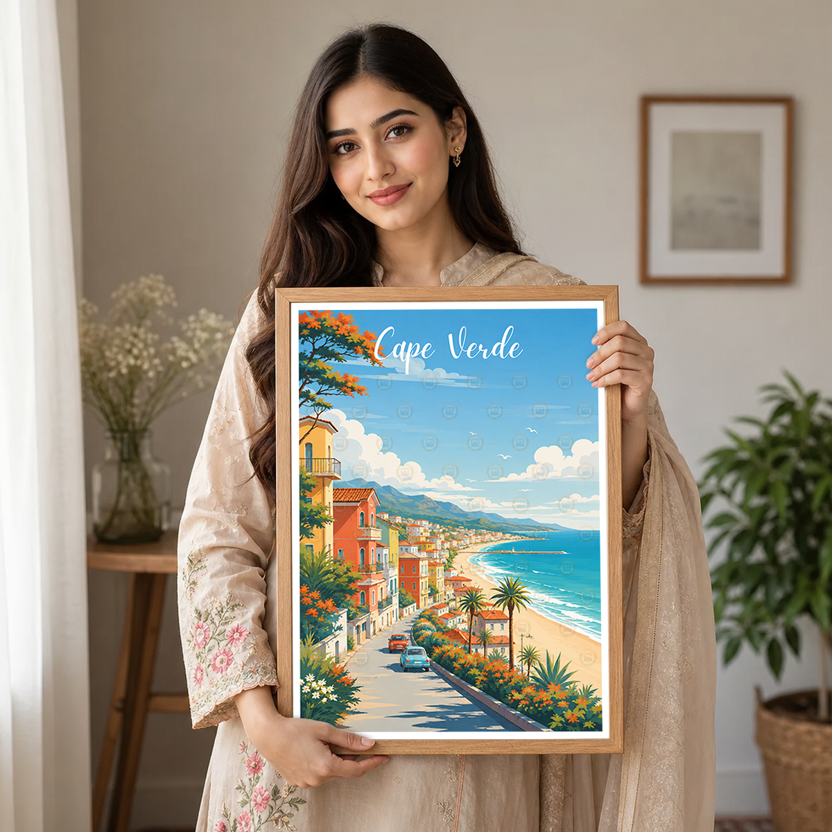 Cape Verde - Travel Art Print Wall Deco Poster