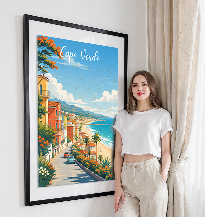 Cape Verde - Travel Art Print Wall Deco Poster