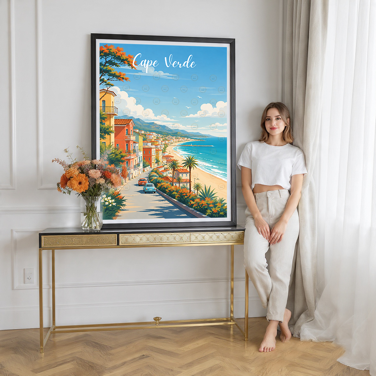 Cape Verde - Travel Art Print Wall Deco Poster
